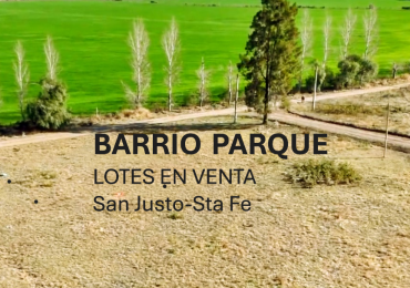 Terreno esquina B. Parque- S. Justo